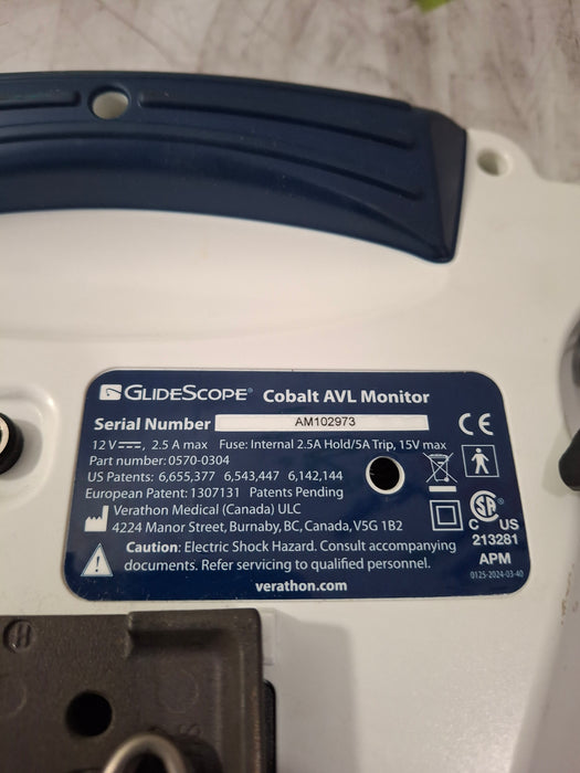 Verathon Medical, Inc Glidescope Cobalt AVL Video Laryngoscope