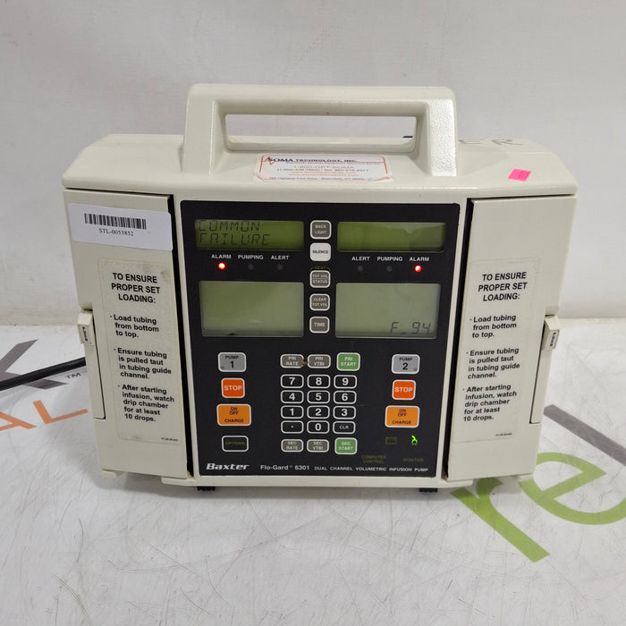 Baxter Flo-Gard 6301 Dual Channel Infusion Pump