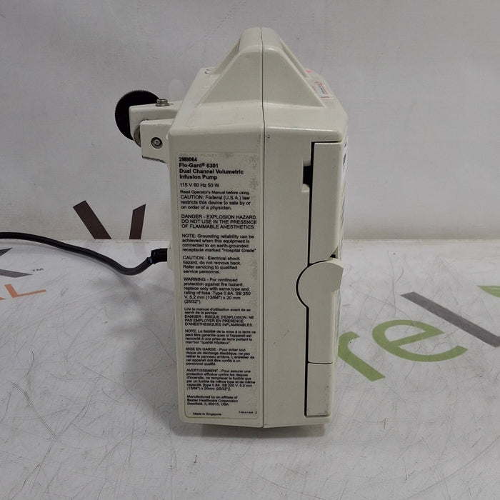 Baxter Flo-Gard 6301 Dual Channel Infusion Pump