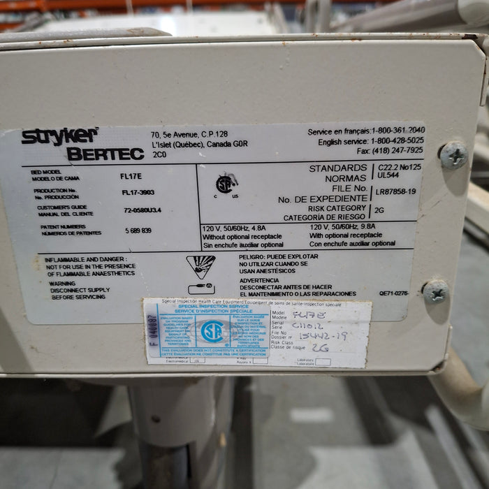 Stryker BERTEC FL17E Stretcher
