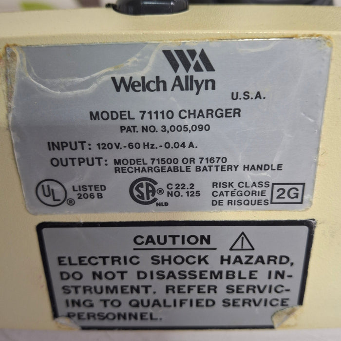 Welch Allyn 71110 3.5V Desk Charger