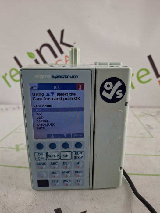 Baxter Sigma Spectrum 6.05.14 with B/G Battery Infusion Pump