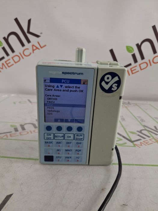 Baxter Sigma Spectrum 6.05.13 with B/G Battery Infusion Pump