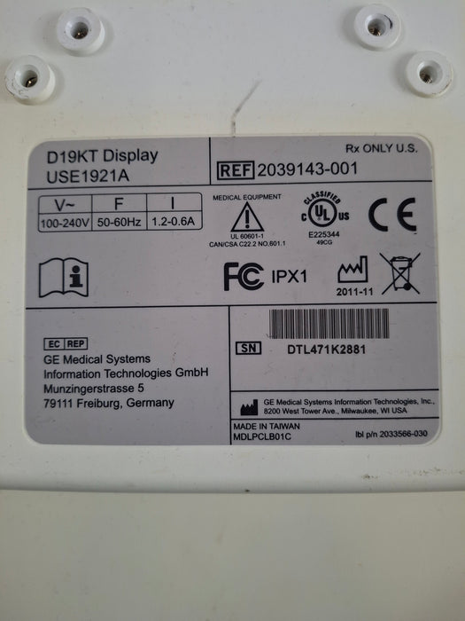 GE Healthcare D19KT Display