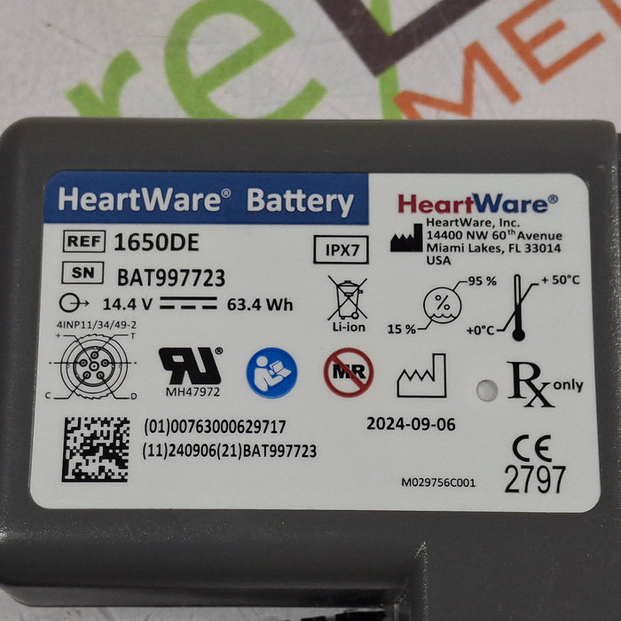 Advantech USA 1650DE HeartWare Battery
