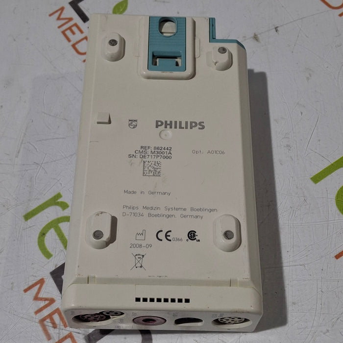 Philips M3001A-A01C06 Fast SpO2, NIBP, ECG, Temp, IBP MMS Module
