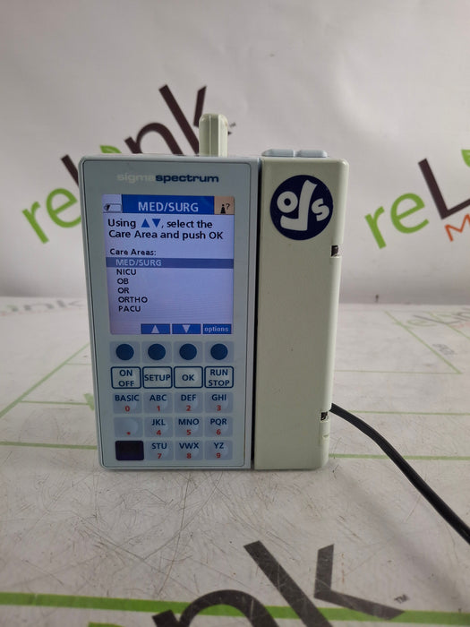 Baxter Sigma Spectrum 6.05.14 with B/G Battery Infusion Pump