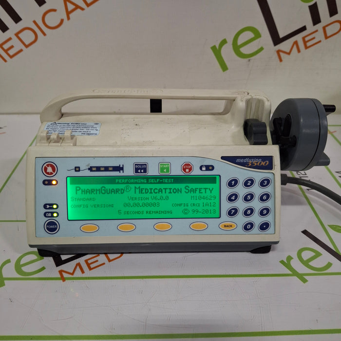 Smiths Medical Medfusion 3500 Version 6 Syringe Infusion Pump