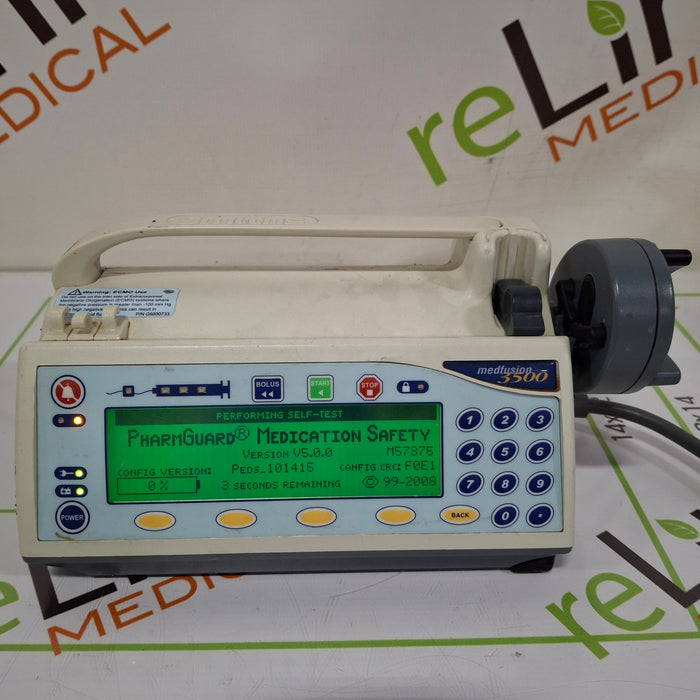 Smiths Medical Medfusion 3500 Version 5 Syringe Infusion Pump