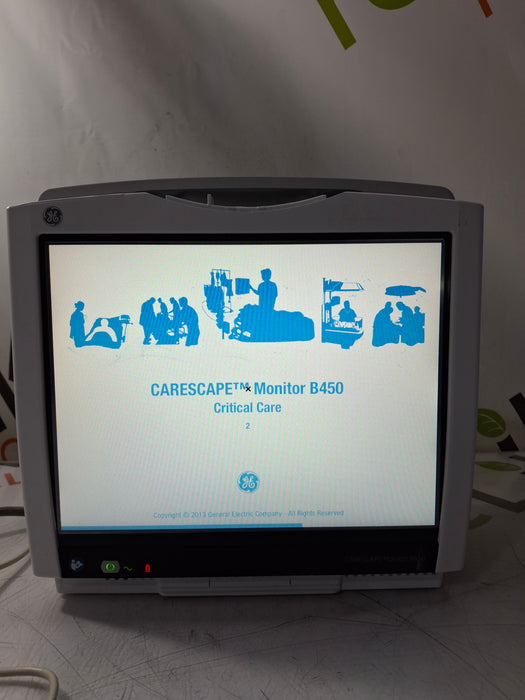 GE Healthcare Carescape B450 Critical Care Patient Monitor