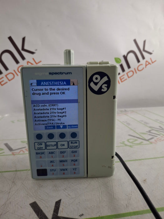 Baxter Sigma Spectrum 6.05.14 with B/G Battery Infusion Pump