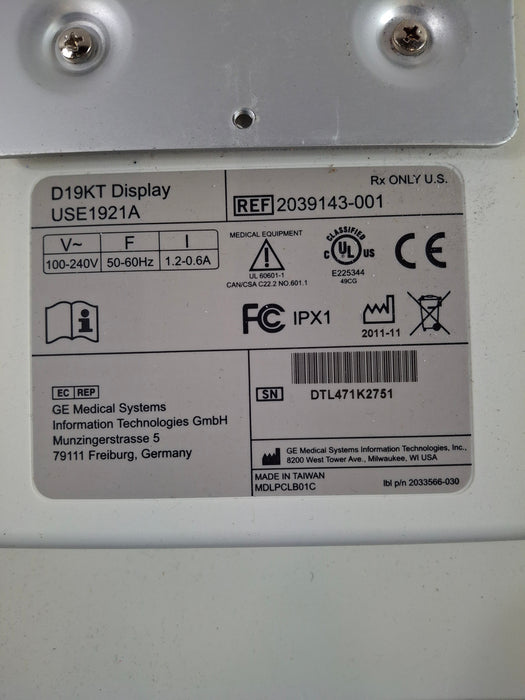 GE Healthcare D19KT Display