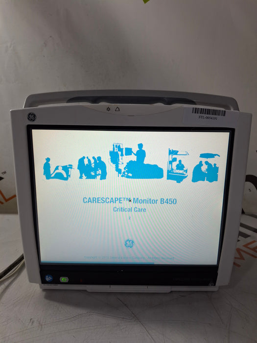 GE Healthcare Carescape B450 Critical Care Patient Monitor