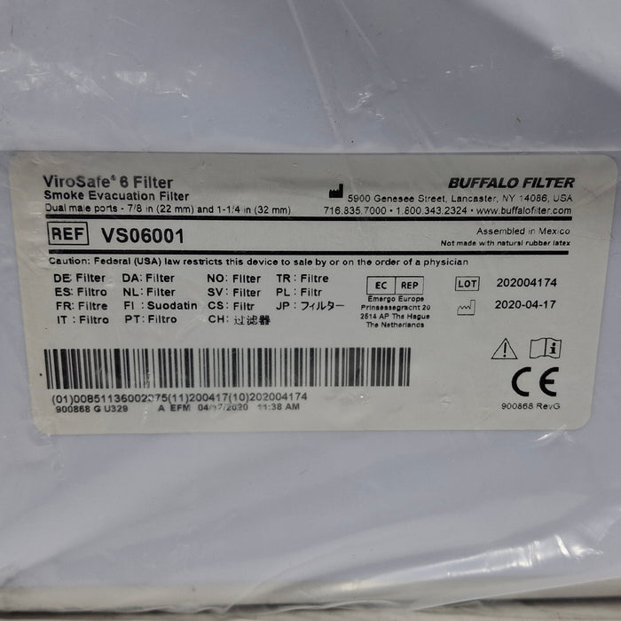 Buffalo Filter VS06001 ViroSafe 6 Filter