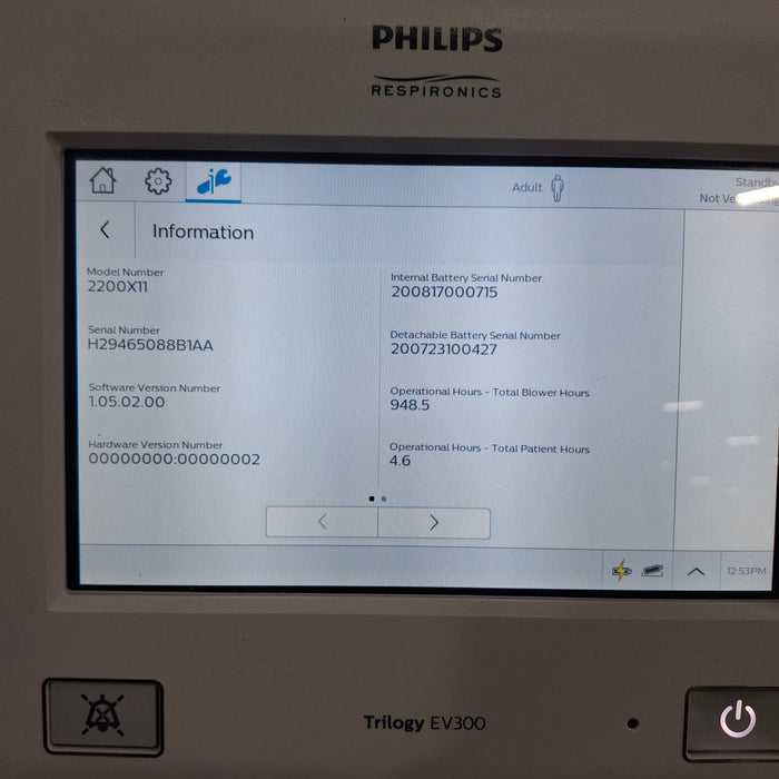 Philips Trilogy EV300 Ventilator