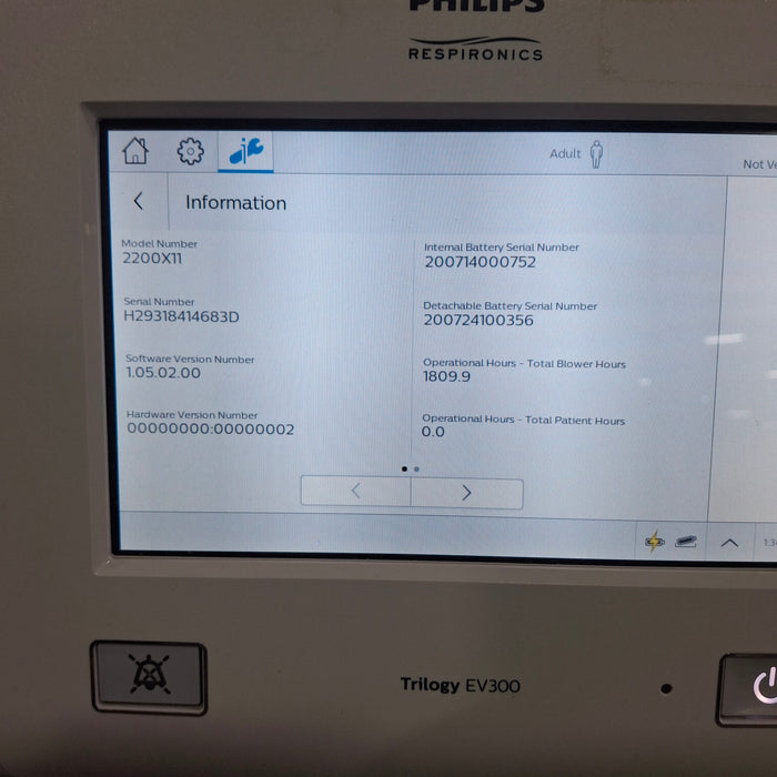 Philips Trilogy EV300 Ventilator