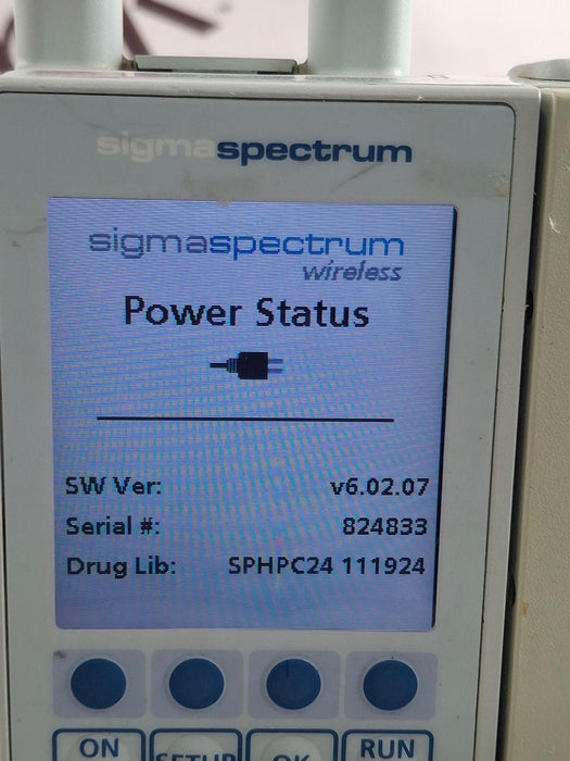 Baxter Sigma Spectrum 6.02.07 with A/B/G/N Battery Infusion Pump