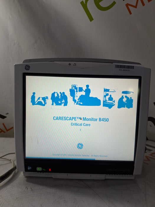 GE Healthcare Carescape B450 Critical Care Patient Monitor
