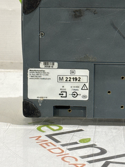 Smiths Medical Medfusion 3500 Version 6 Syringe Infusion Pump