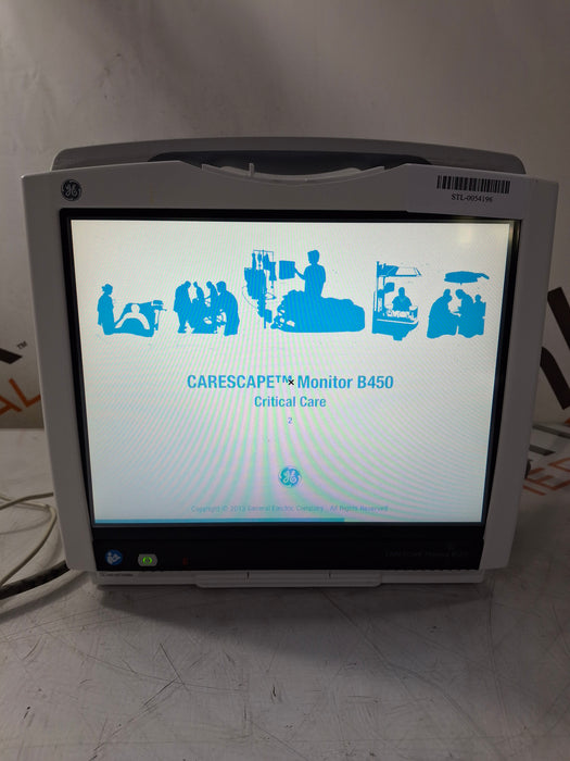 GE Healthcare Carescape B450 Critical Care Patient Monitor