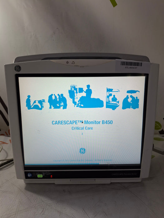 GE Healthcare Carescape B450 Critical Care Patient Monitor