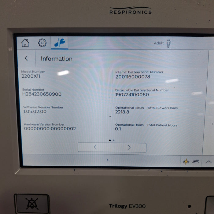 Philips Trilogy EV300 Ventilator