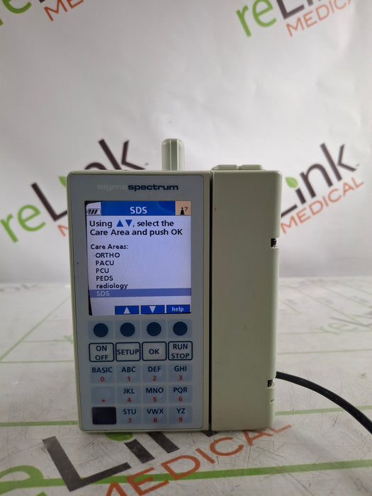 Baxter Sigma Spectrum 6.02.07 with B/G Battery Infusion Pump
