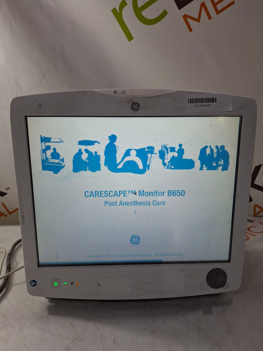 GE Healthcare Carescape B650 Post Anesthesia Care Patient Monitor
