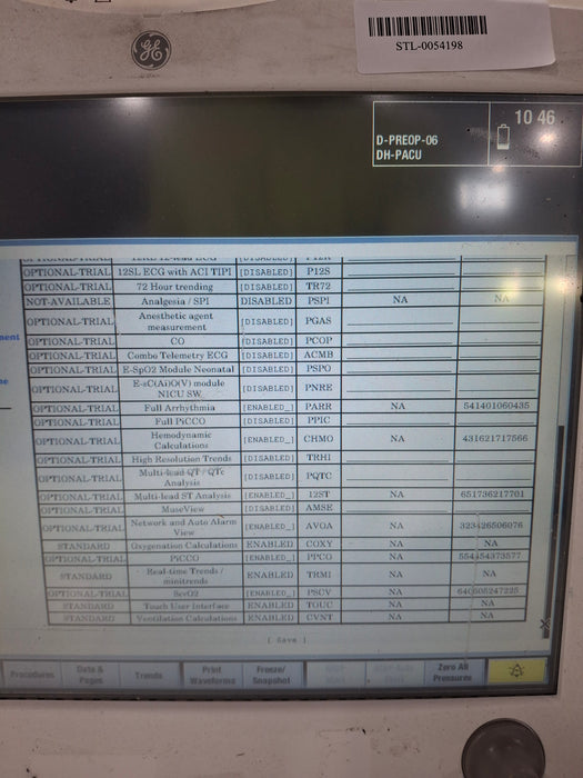 GE Healthcare Carescape B650 Post Anesthesia Care Patient Monitor