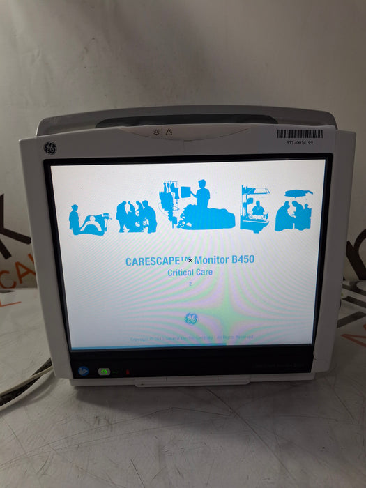 GE Healthcare Carescape B450 Critical Care Patient Monitor