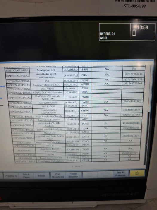 GE Healthcare Carescape B450 Critical Care Patient Monitor