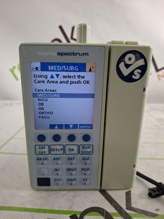 Baxter Sigma Spectrum 6.05.14 with B/G Battery Infusion Pump