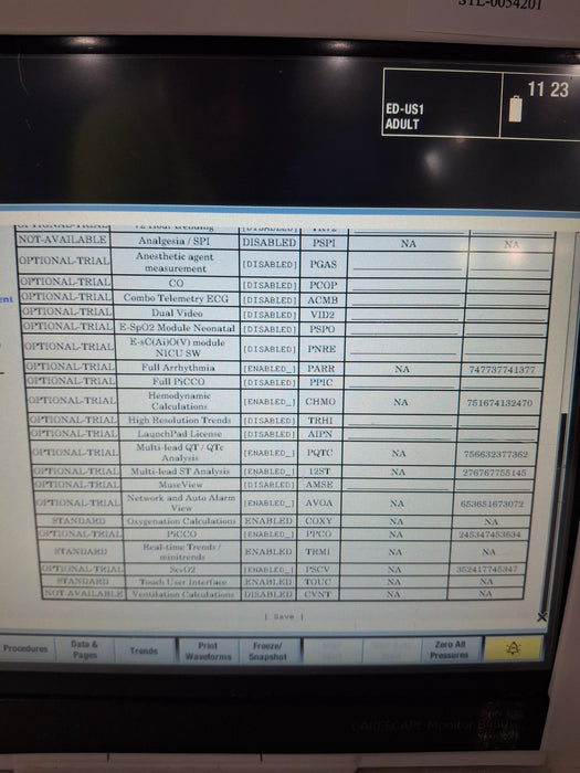 GE Healthcare Carescape B450 Critical Care Patient Monitor