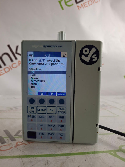 Baxter Sigma Spectrum 6.05.14 with B/G Battery Infusion Pump