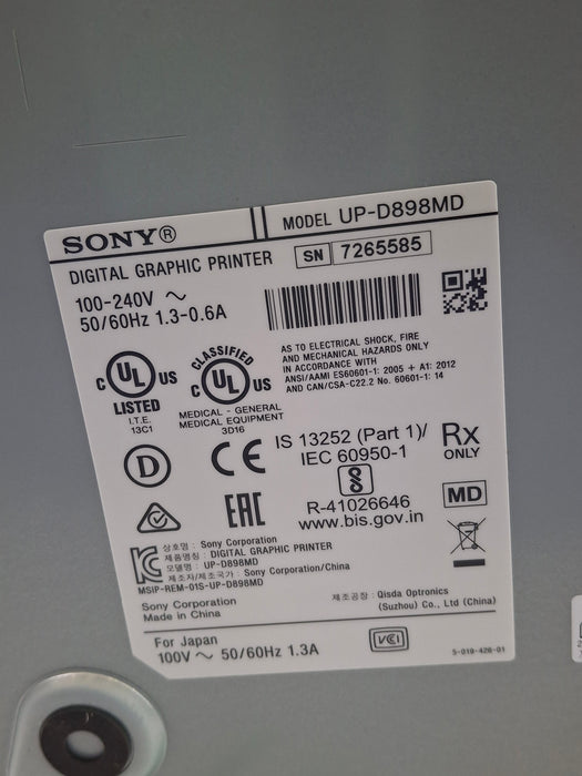 Sony UP-D898-MD Imager / Printer