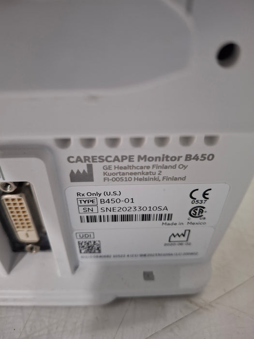 GE Healthcare Carescape B450 Critical Care Patient Monitor