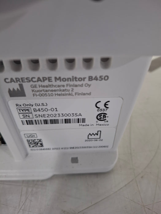 GE Healthcare Carescape B450 Critical Care Patient Monitor