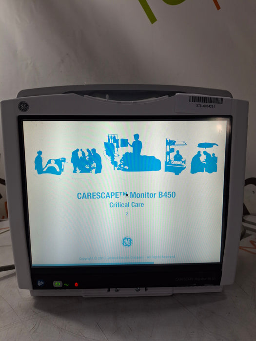 GE Healthcare Carescape B450 Critical Care Patient Monitor
