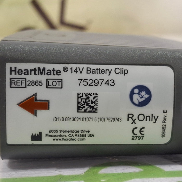 Thoratec 2865 HeartMate 14V Battery Clip