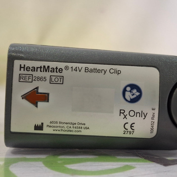 Thoratec 2865 HeartMate 14V Battery Clip