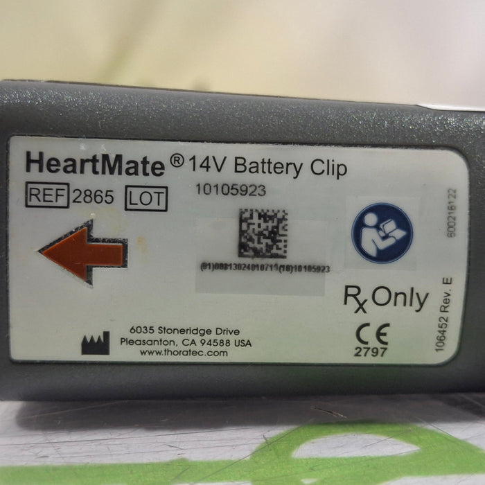 Thoratec 2865 HeartMate 14V Battery Clip