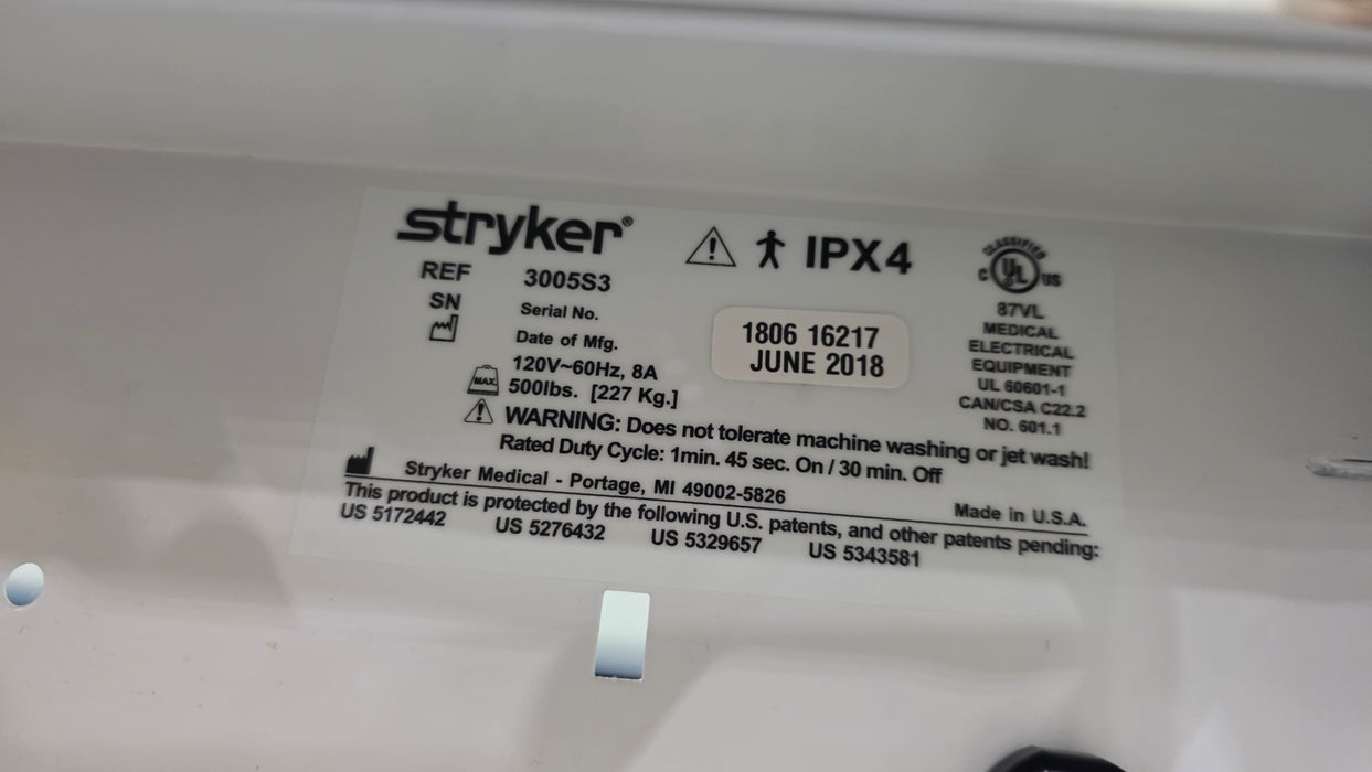 Stryker Secure III 3005 Hospital Bed