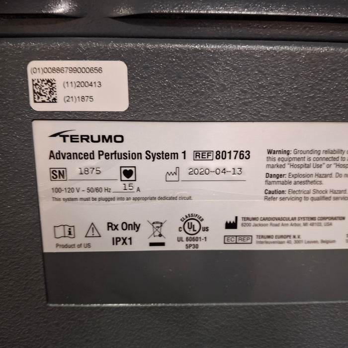 Terumo Medical Advanced Perfusion System 1 Perfusion System