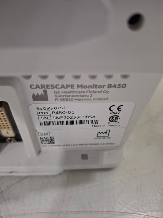 GE Healthcare Carescape B450 Critical Care Patient Monitor