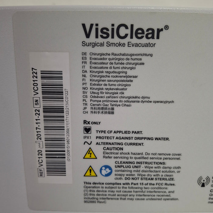 Buffalo Filter VC120 VisiClear Surgical Smoke Evacuator