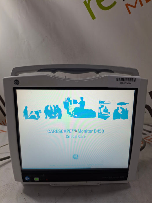 GE Healthcare Carescape B450 Critical Care Patient Monitor