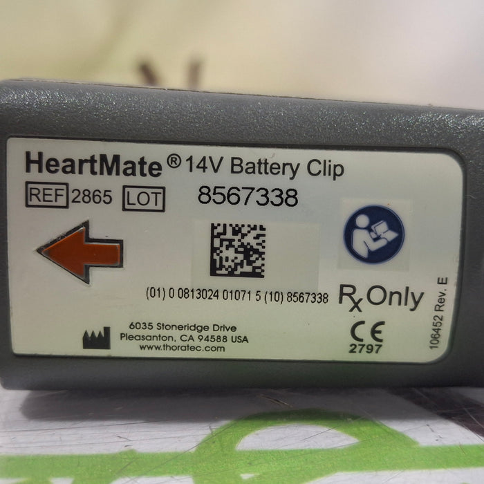 Thoratec 2865 HeartMate 14V Battery Clip