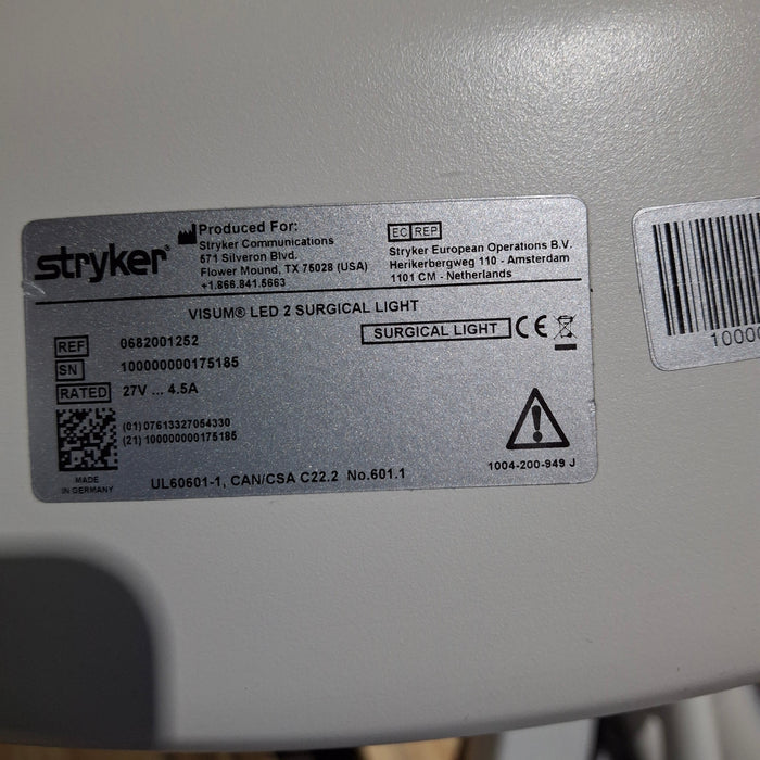 Stryker Visum II Surgical Light