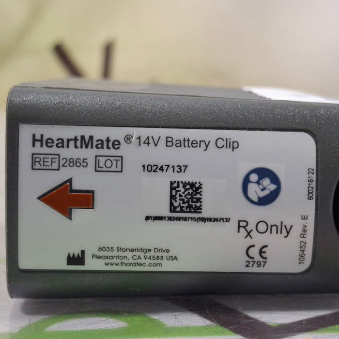 Thoratec 2865 HeartMate 14V Battery Clip