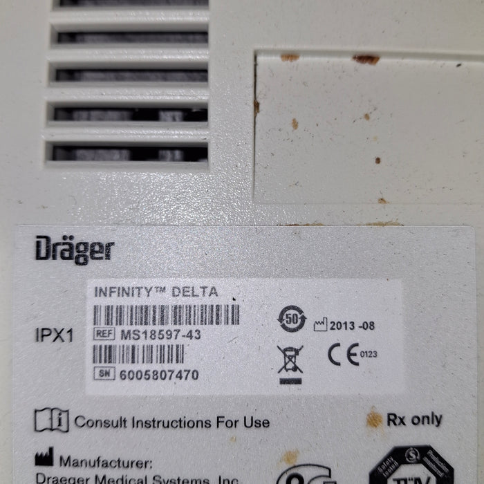 Draeger Medical Infinity Delta Patient Monitor